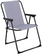 Kempingová stolička Varo šedá