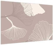 Obraz - Béžové listy N⁰1 (90x60 cm)