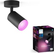 Philips - LED RGBW Stmievateľné bodové svietidlo Hue FUGATO 1xGU10/4,2W/230V čierna