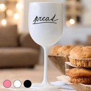 Ahome Pohár na víno Prcat Vyberte farbu: Biela