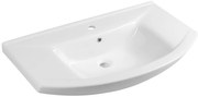 Aqualine Aqualine, ZERO 86 keramické umývadlo nábytkové 86x50cm, biela, 6085