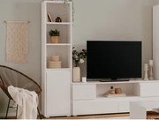 Regál s dvierkami Image 45 cm, BIELY%