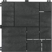 Gumová dlaždica STONE MOSAIC 30 x 30 cm, antracit MHEU5100103