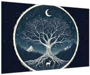 Obraz – Magický strom s jeleňom II. (90x60 cm)