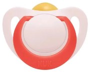 NUK Dojčenský latexový cumlík NUK Star 18-36 m červený