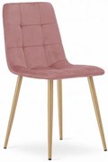 Zamatová stolička BEOGRAD ružová