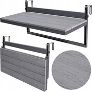 Závesný balkónový stolík na zábradlie