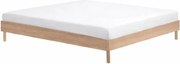 Dvojlôžková posteľ z dubového dreva bez čela bez roštu 160x200 cm v prírodnej farbe Forrest – Vipack