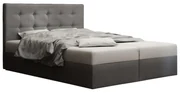 Manželská posteľ  Boxspring 140 cm Duel 1 (sivá) (s matracom a úložným priestorom). Vlastná spoľahlivá doprava až k Vám domov. 1046426