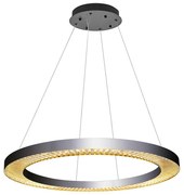 LED luster na lanku JESI LED/90W/230V 3000K pr. 100 cm strieborný