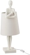 Biela stolová lampa Figurines - 23,5 * 23,5 * 58 cm