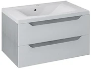 Sapho Sapho, WAVE umývadlová skrinka 79,7x45x47,8cm, biela/dub strieborný (WA082), WA080-3011