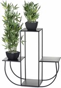 STOJAN NA KVETINÁČ ARKA 70X24X72 CM ČIERNA