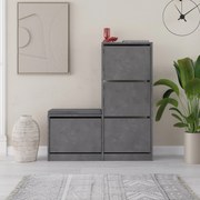 Botník s lavicí Houseland Dude retro šedý