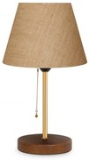 Béžová stolová lampa s textilným tienidlom (výška 14 cm) Mardin – Opviq lights