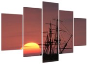 Obraz - Stredoveká loď (150x105 cm)