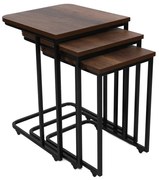 Odkladací stolík Ce Metal Zigon, 3 ks