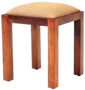 Taburet Rami s poťahom 40x45x40 indický masív palisander Only stain