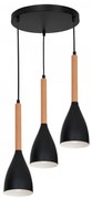Luster na lanku MUZA 3xE27/60W/230V okrúhly