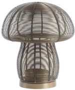 Bronzový antik kovový svietnik huba Mushroom - Ø 20*24 cm