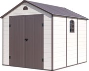 Záhradný domček G21 Boston 670 - 241 x 278 cm, plastový, béžový