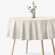 Goldea okrúhly obrus malaga - režný Ø 100 cm