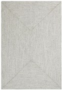 Hanse Home, Kusový koberec Braided 105553 Light Melange – na von aj na doma, 80x150, biela, chodba / predsieň