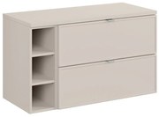 Závěsná skříňka Bella Cashmere s deskou 100 cm kašmírová