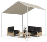 La Rochelle Gazebo, šikmá pergola, hliníkový rám, UV 50+, polyesterová tkanina