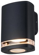 Kanlux 38884 - Vonkajšie nástenné svietidlo ZEVI 1xGU10/10W/230V IP54 čierna