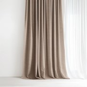 Goldea dekoračný záves peru - latte 140x135 cm