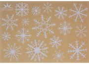 DECOLED Dekoračná nálepka na okno A4 snehové vločky