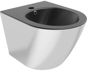 Mexen Lena, závesný bidet 480x370x325 mm, čierna matná - strieborná, 35224874