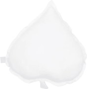 Ľanový vankúš lipový list biely 38×43 cm