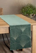 Dekorstudio Elegantný zamatový behúň na stôl BLINK 14 tmavomätový Rozmer behúňa (šírka x dĺžka): 35x140cm