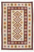 Obojstranný koberec / behúň Kilim bordový 2