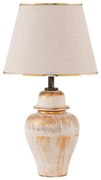 Stolná lampa RAMZES 1xE27/40W/230V krémová/zlatá