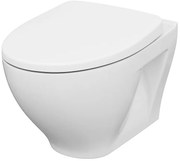 Cersanit Moduo CleanOn závesná wc misa + antibakteriálne toaletné sedátko z duroplastu, K701-262