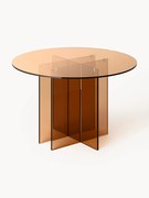 Okrúhly sklenený jedálenský stôl Anouk, rôzne veľkosti