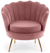 Kreslo Amorinito ružový/zlatý