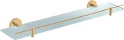 Slezák - RAV Polička sklenená 600 mm COLORADO - COA0900/60ZK, Zlatá kartáčovaná