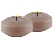 DeluxeHomeart Plávajúca LED sviečka Rose 6,1 cm – set 2 ks