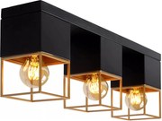 Lucide 21120/03/30 - Stropné svietidlo RIXT 3xE27/40W/230V čierna