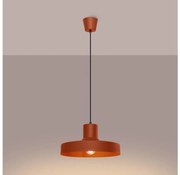 Sollux SL.1706 - Luster na lanku BILO 1xE27/15W/230V pr. 35 cm oranžová