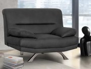 Kreslo Bruno, čierna látka%