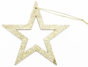 DECOLED Zlatá hviezda, dutá, 80 cm