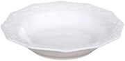 Porcelánový polievkový tanier s čipkou Provence lace - Ø 21cm / 0.25L