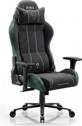 Herné kreslo z látkovým poťahom King Size, čierny-zelený: Diablo X-One 2.0 Forest Green