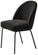 Jedálenská stolička Unique Furniture CRESTON čierna zamat 34680002, 1 ks