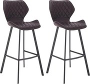 2x Barová stolička Hawaj CL-865-5 | čiernohnedá
